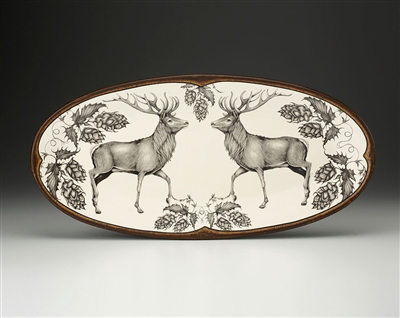 Fish Platter with Red Buck by Laura Zindel Design