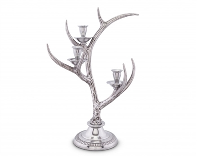 3-Light Metal antler Candlestick by Arthur Court Designs