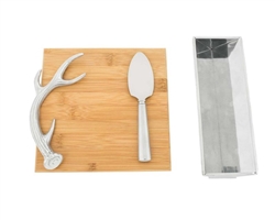 Antler Bamboo Cheese Set by Arthur Court Designs