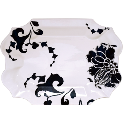 Indigo Serving Platter by Gien France