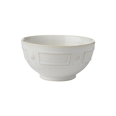 Berry and Thread French Panel White Cereal Bowl by Juliska