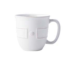 Berry and Thread French Panel White Coffe/Tea Cup by Juliska