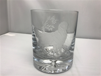 Golden Retriever Double Old Fashion Glasses by Julie Wear