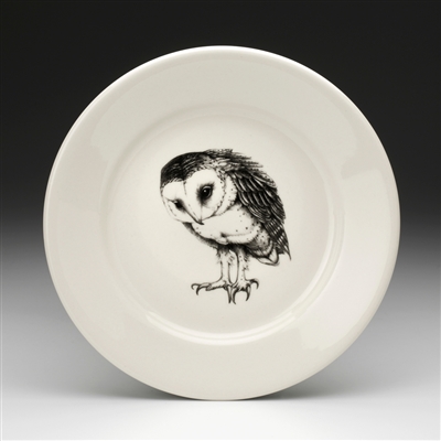Barn Owl Salad Plate by Laura Zindel Design