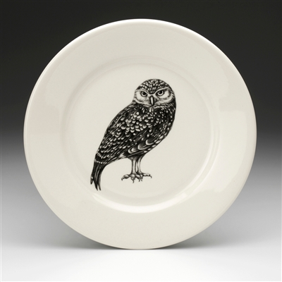 Burrowing Owl Salad Plate by Laura Zindel Design