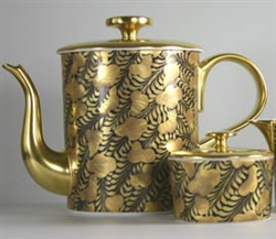 J.L. Coquet - Trois Ors Noir Tea/Coffee Pot