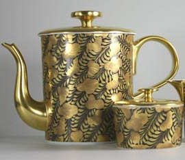 J.L. Coquet - Trois Ors Noir Tea/Coffee Pot