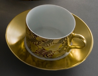 J.L. Coquet - Trois Ors Black Tea Saucer