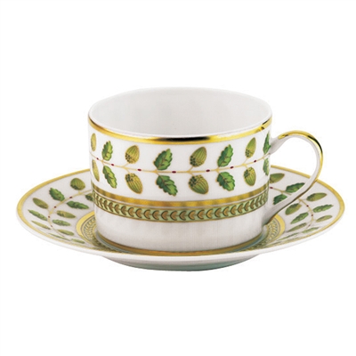 Constance Green Tea Cup and Saucer by Bernardaud