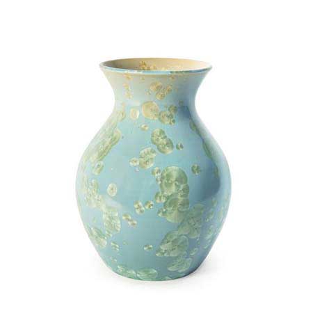 Curio Crystalline Jade Medium Vase by Simon Pearce