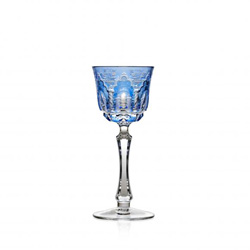Varga Crystal - Athens Sky Blue Cordial Glass