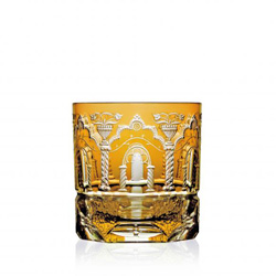 Varga Crystal - Athens Amber Old Fashioned Glass