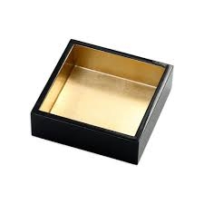 Lacquer Cocktail Napkin Holder by Caspari