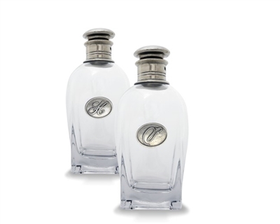 Monogram I Short Liquor Decanter by Vagabond House