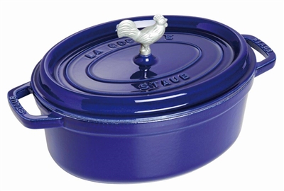 Coq au Vin Coccotte 5.75-qt Dark Blue by Staub