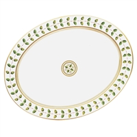 Constance Green Large Oval Platter by Bernardaud