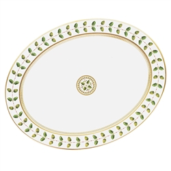 Constance Green Large Oval Platter by Bernardaud