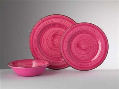 Fuchsia St. Tropez Dinner Plate by Mario Luca Giusti