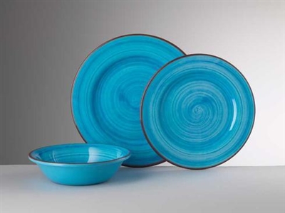 Turquoise St. Tropez Dinner Plate by Mario Luca Giusti