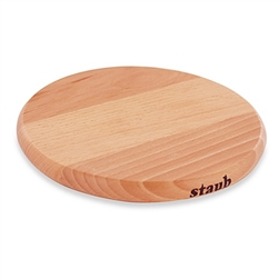 9" Round Magnetic Wooden Trivet by Staub