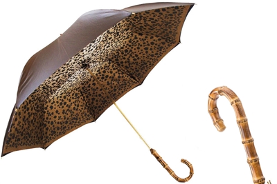 Brown Speckled Umbrella by Pasotti