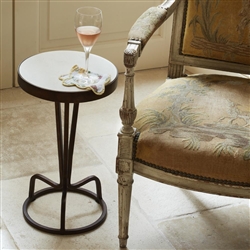 Bottoms Up Marble Drinks Table by Bunny Williams Home