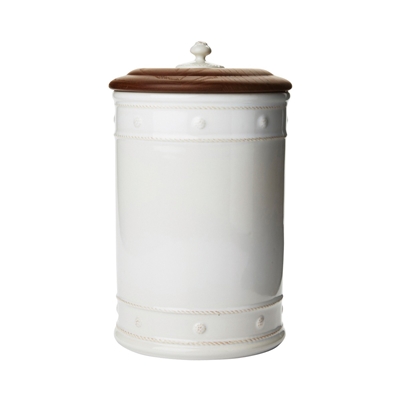 Berry and Thread White 13" Canister by Juliska
