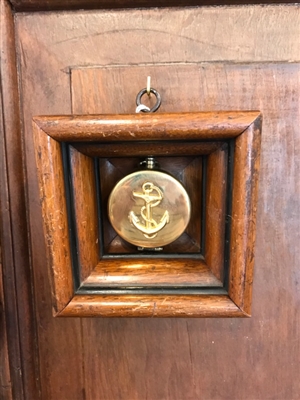 Anchor and Compass with Wood Frame by Museum Bees