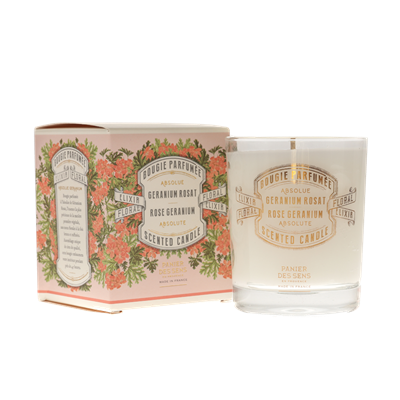 Rose Geranium Scented Candle by Panier Des Sens