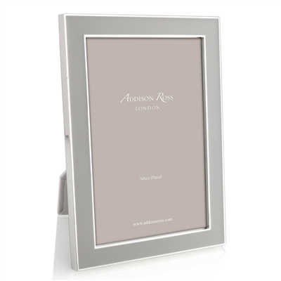 Chiffon Grey and Silver Frame (8"x10") by Addison Ross