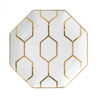 Gio Gold Octagonal White Accent Plate by Wedgwood