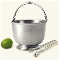 Bar Ice Bucket with Tongs by Match Pewter