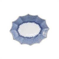 Blue Lace Medium Fluted Trayby Mottahedeh