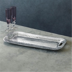 CROC Long Rectangular Tray with Handles by Beatriz Ball