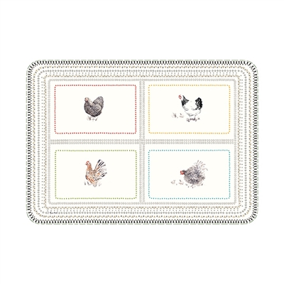 Coquettes Small Acrylic Tray by Gien France