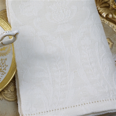 Donna di Coppe Hemstitch Napkin (Azzurro) by Busatti