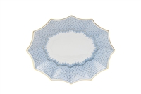Cornflower Lace Large Fluted Tray by Mottahedeh