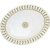 Constance Green 17" Oval Platter by Bernardaud