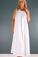 Batiste Long Gown White (Small) by Verena