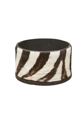 Zebra Hide Wine Holder by Ngala Trading Co.