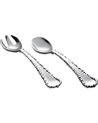 Organic Pearl Large Salad Servers by Beatriz Ball