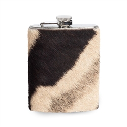 Zebra Hide Hipflask by Ngala Trading Co.