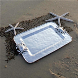 Ocean Crab Rectangular Platter (Medium) by Beatriz Ball