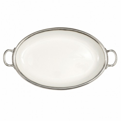 Arte Italica - Tuscan Oval Tray with Handles