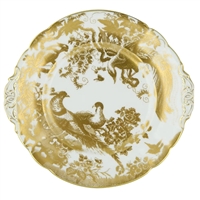Aves Gold Salad Plate by Royal Crown Derby