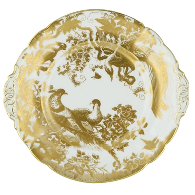 Aves Gold Salad Plate by Royal Crown Derby