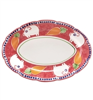 Campagna Porco Oval Platter by VIETRI