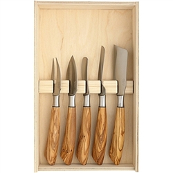Cheese Knife Set of 5 with OX by Saladini