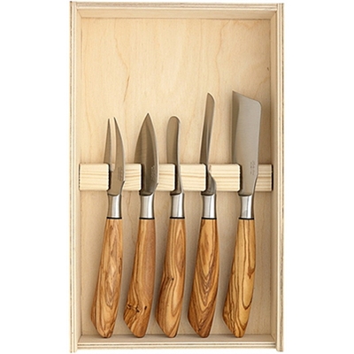 Cheese Knife Set of 5 with OX by Saladini