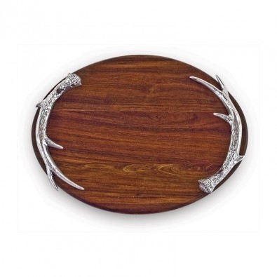 Western Antlers Oval Cutting Board - Beatriz Ball